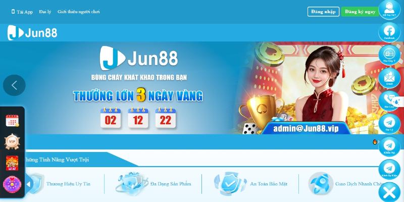 Đến ngay Jun88 nhận ưu đãi liền tay